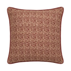 Aldeburgh 45x45cm Cushion Cover - Russet Red Abstract
