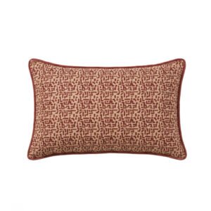 Aldeburgh 35x55cm Cushion Cover - Russet Red Abstract