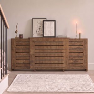 Asha Adjustable Radiator Cover - Almond Brown