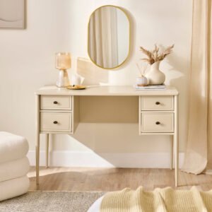 Outlet - Aubrey Driftwood Dressing Table with Drawers