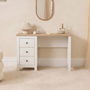 Outlet - Bampton Dressing Table with Drawers - White