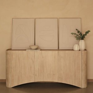 Escala 70x50cm Concrete Effect Abstract Wall Art - Set of 3