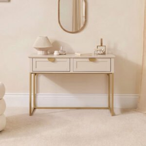 Ines Taupe Dressing Table with Drawers