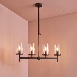 Kingston 50cm 4 Bulb Chandelier - Bronze
