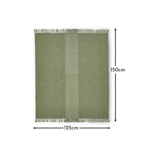 Odisha 125x150cm Green Throw