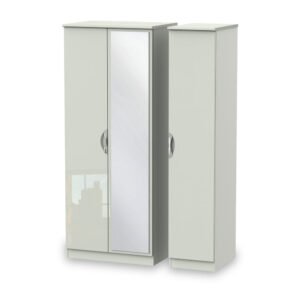 Beckett Gloss 3 Door Mirror Wardrobe