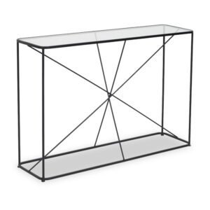 Roxy Glass Top Console Table