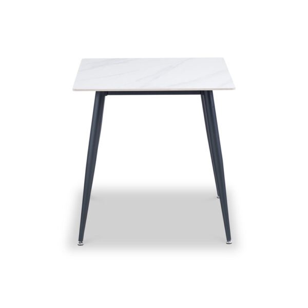 Avril White Sintered Stone 75cm Dining Table