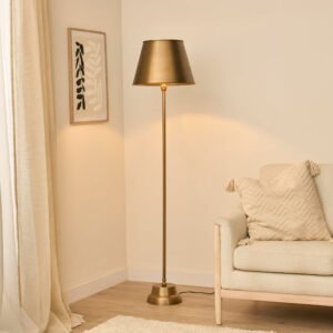 Stowe 136cm Metal Floor Lamp - Gold