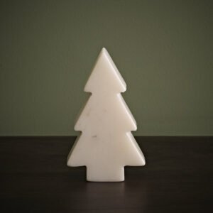 Tiree 10cm Tree Ornament - White Marble