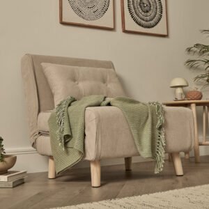Outlet - Una Single Sofa Bed - Soft Beige
