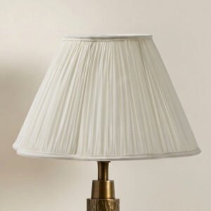 Radley 33cm Gathered Lamp Shade - Cotton White