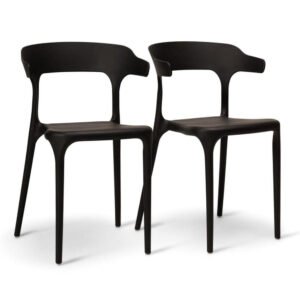 Finn Black Dining Chairs - Set of 2